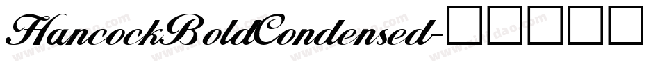 HancockBoldCondensed字体转换