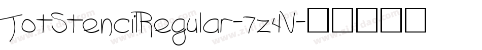 JotStencilRegular-7z4V字体转换