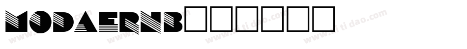 MODAERNB字体转换