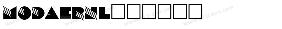 MODAERNL字体转换