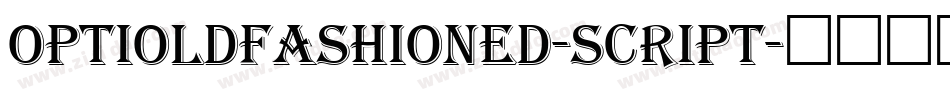 OPTIOldFashioned-Script字体转换