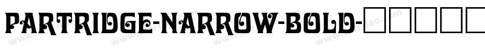 Partridge-Narrow-Bold字体转换