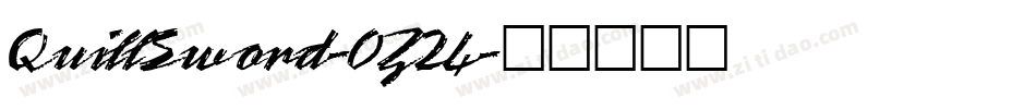 QuillSword-0Z24字体转换