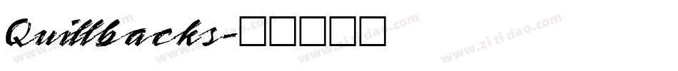 Quillbacks字体转换