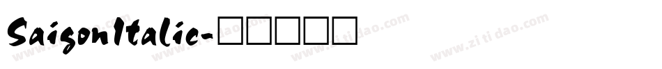 SaigonItalic字体转换
