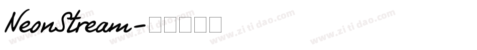 NeonStream字体转换