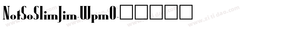 NotSoSlimJim-WpmO字体转换