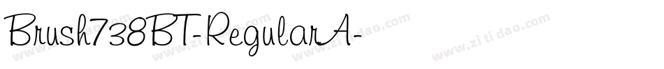 Brush738BT-RegularA字体转换