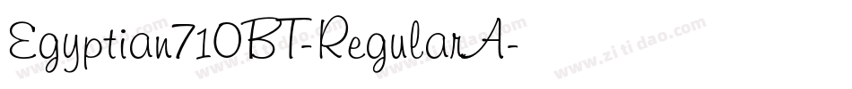 Egyptian710BT-RegularA字体转换