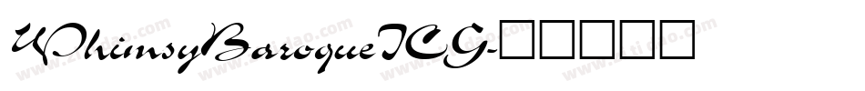 WhimsyBaroqueICG字体转换