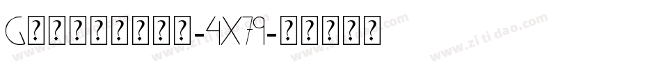 Guttenbay-4X79字体转换