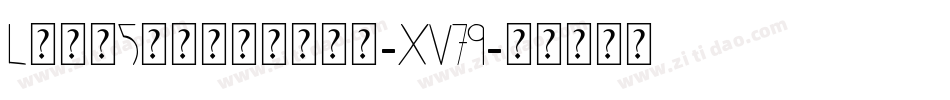 Lsim5yearsold-XV79字体转换