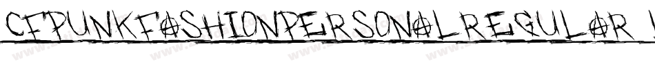 CfPunkFashionPersonalRegular-l2My字体转换