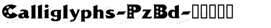 Calliglyphs-PzBd字体转换