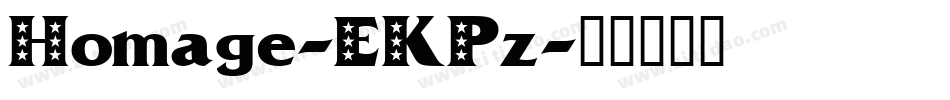 Homage-EKPz字体转换