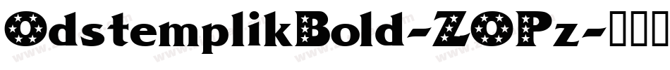 OdstemplikBold-ZOPz字体转换