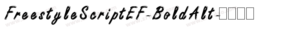 FreestyleScriptEF-BoldAlt字体转换