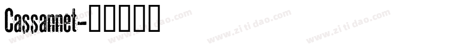 Cassannet字体转换
