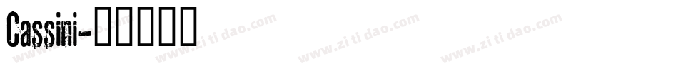 Cassini字体转换