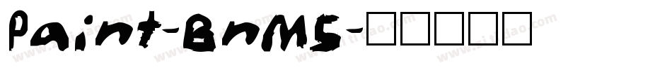 Paint-BnM5字体转换