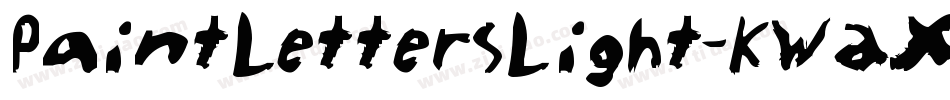 PaintLettersLight-KW2X字体转换