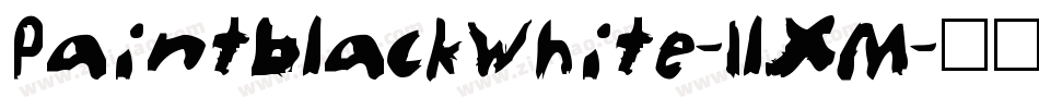 PaintblackWhite-1lXM字体转换