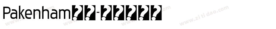 Pakenham字体字体转换