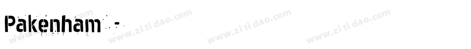 Pakenham字体字体转换