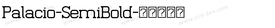 Palacio-SemiBold字体转换