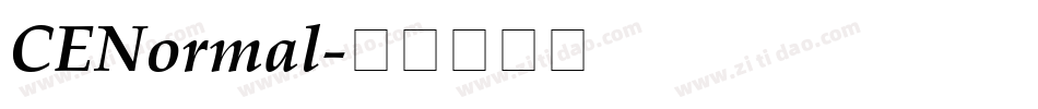 CENormal字体转换