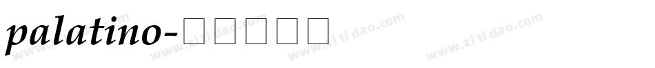 palatino字体转换