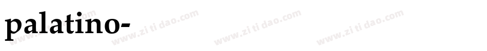 palatino字体转换