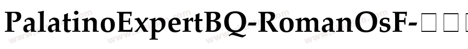PalatinoExpertBQ-RomanOsF字体转换