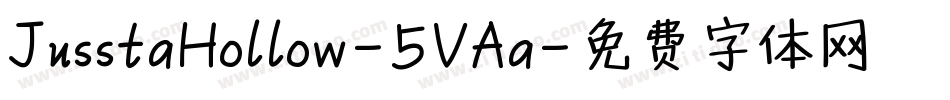 JusstaHollow-5VAa字体转换