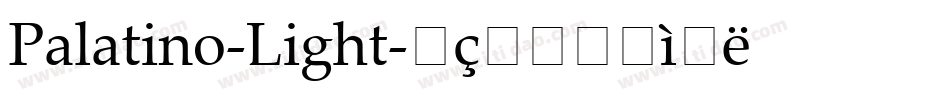 Palatino-Light字体转换