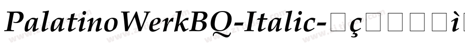 PalatinoWerkBQ-Italic字体转换