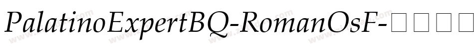 PalatinoExpertBQ-RomanOsF字体转换