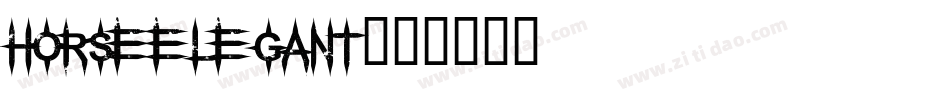 HorseElegant字体转换