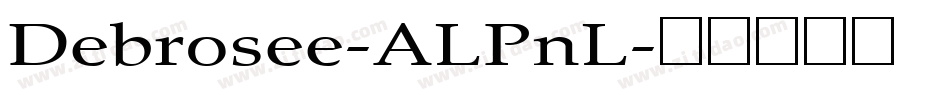Debrosee-ALPnL字体转换
