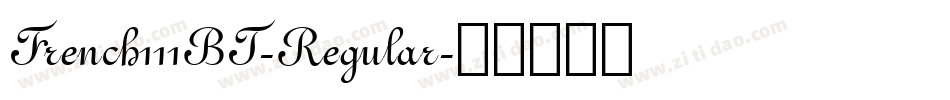 French111BT-Regular字体转换