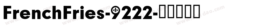 FrenchFries-9222字体转换
