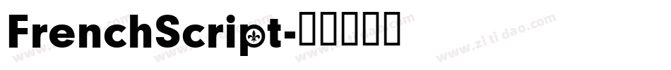 FrenchScript字体转换