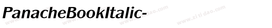 PanacheBookItalic字体转换