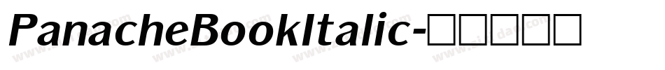 PanacheBookItalic字体转换