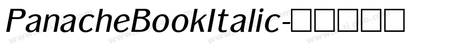 PanacheBookItalic字体转换