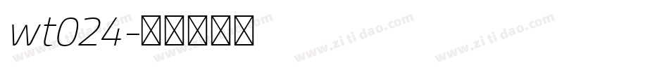 wt024字体转换
