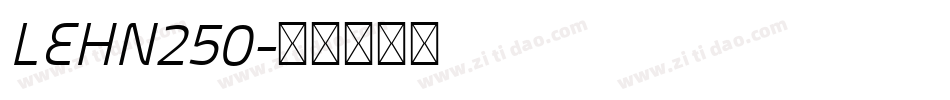 LEHN250字体转换