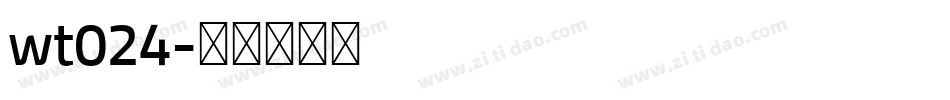 wt024字体转换