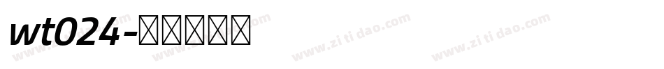 wt024字体转换