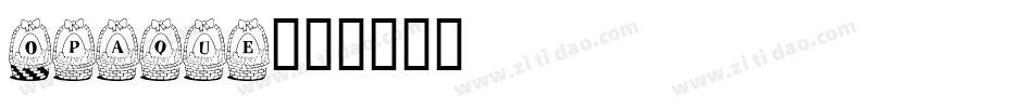 Opaque字体转换